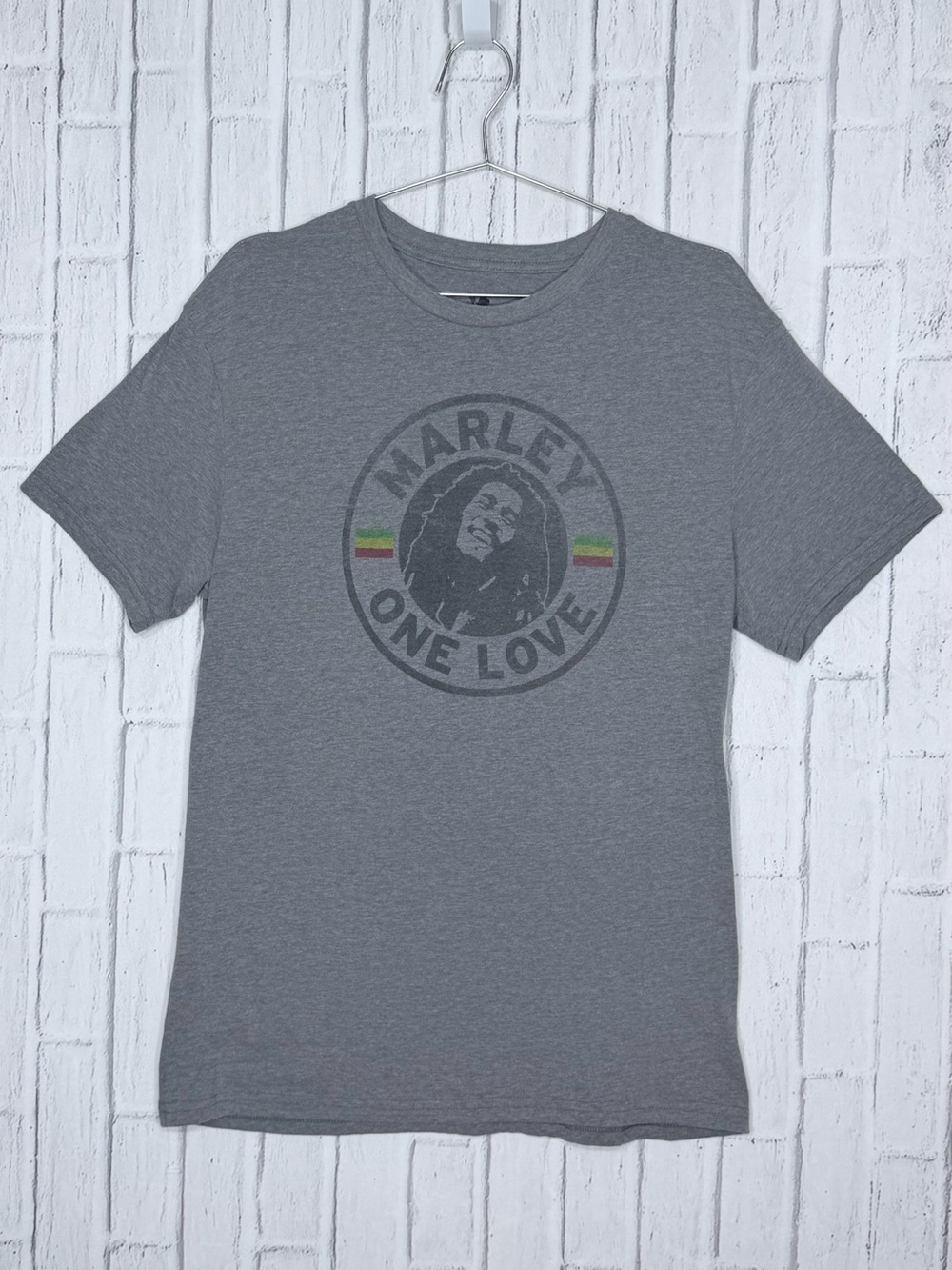 🎶 Bob Marley One Love Zion Rootswear Graphic Tee Gray XL